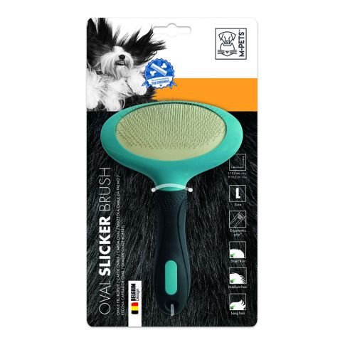 Cat & Dog Oval Grooming Comb Brush With Push Button