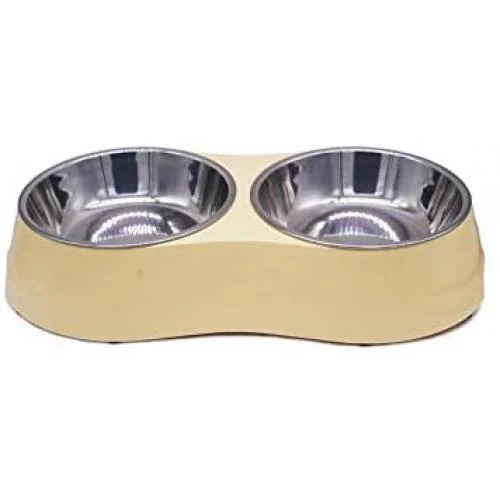 Melamine Pet Feeding Double Bowl For Cat & Dogs