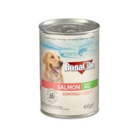 Bonacibo Wet Food for Dogs in Can – Salmon Chunks in Jelly
