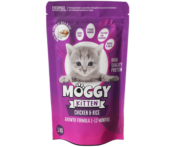 Moggy Kitten Chicken & Rice Food