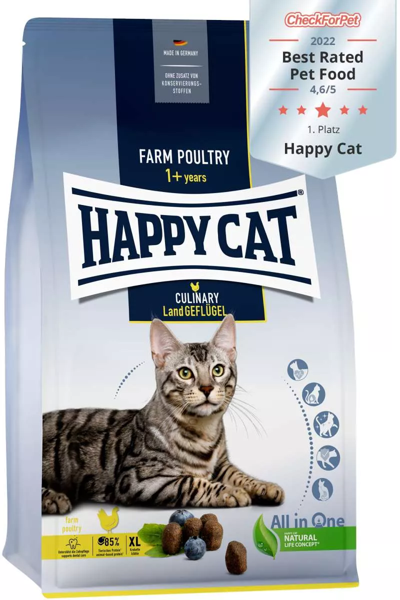 Happy Cat Culinary Adult Farm Poultry Cat Food