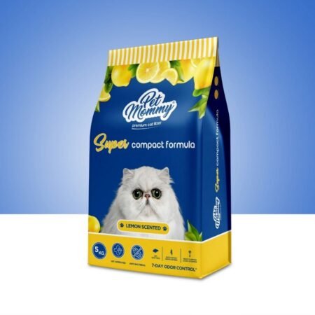 PETSMOMMY Premium Cat Litter / Lemon Scented - 5 L