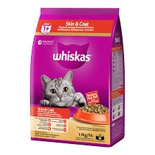Whiskas 1+ Adult Skin And Coat Dry Cat Food 1.1kg
