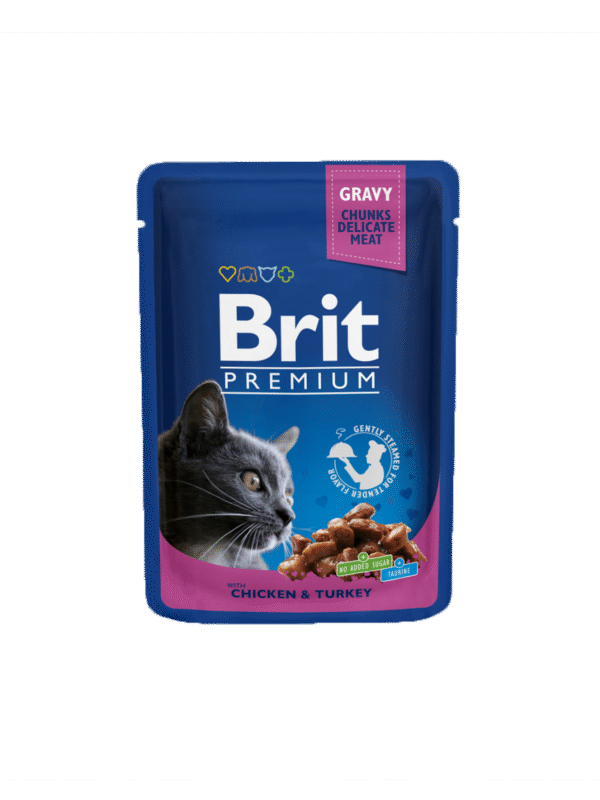 Brit Chicken & Turkey Cat Pouches