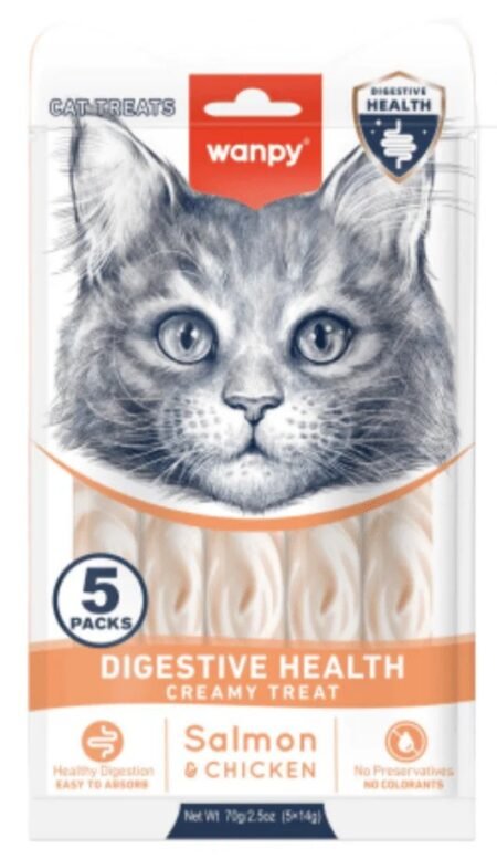 Wanpy Digestive Health Creamy Treat Salmon & Chicken