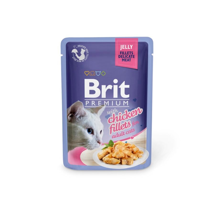 Brit Premium Delicate Meat Fillets In Jelly For Adult Cats – 85 Gram