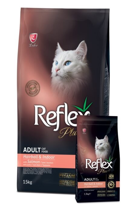 Reflex Plus Hairball Adult Cat Food with Salmon 1.5kg