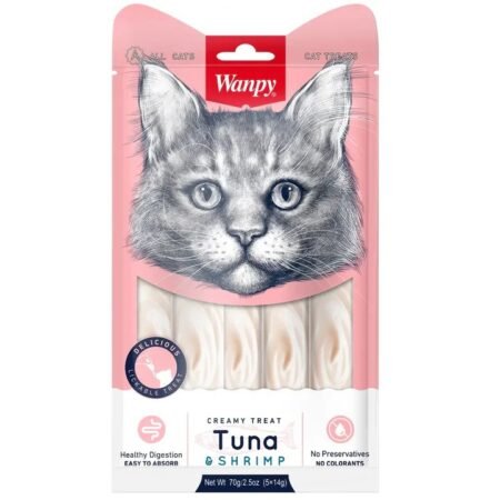 Wanpy Creamy Treat for Cats Tuna and Shrimp