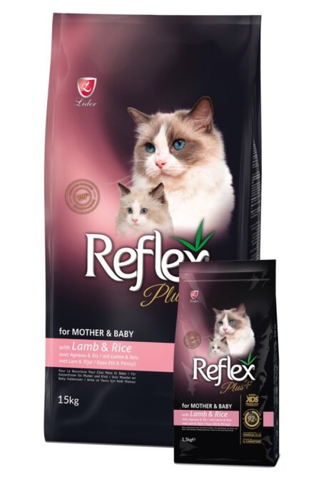 ​Reflex Plus Mother ​​&​​ Baby Adult Cat Food with Lamb & Rice 1,5kg