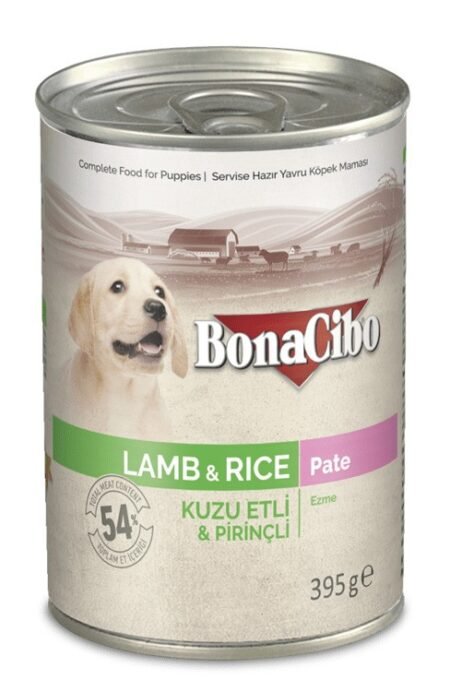 Bonacibo Wet Food for Puppy in Can – Lamb n Rice in Pate