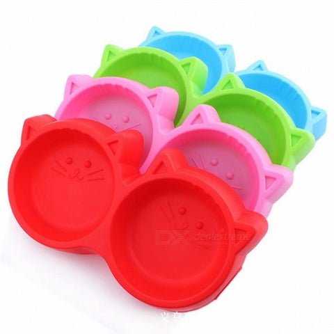 Dog & Cat Feeding Double Bowl
